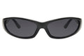 lunettes techno - noires brillantes