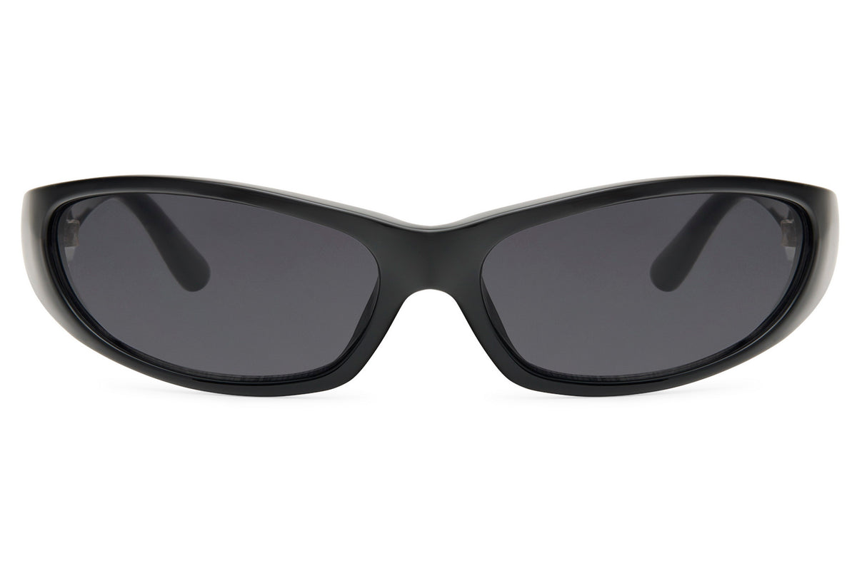 lunettes techno - noires brillantes